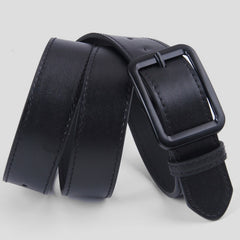 Classic Buckle Belt Unisex PU Leather Belt Outdoor Fishing Belt