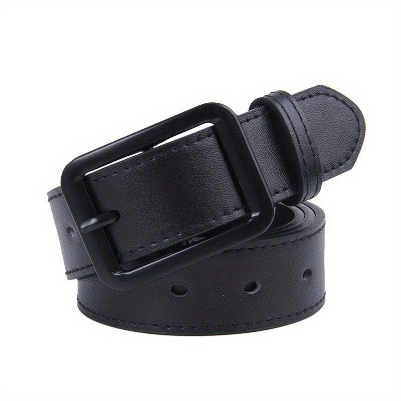 Classic Buckle Belt Unisex PU Leather Belt Outdoor Fishing Belt