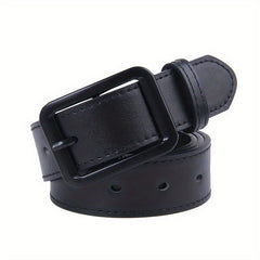 Classic Buckle Belt Unisex PU Leather Belt Outdoor Fishing Belt