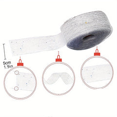 2M Transparent Mesh Christmas Ribbon for Gift Wrapping Party Decoration