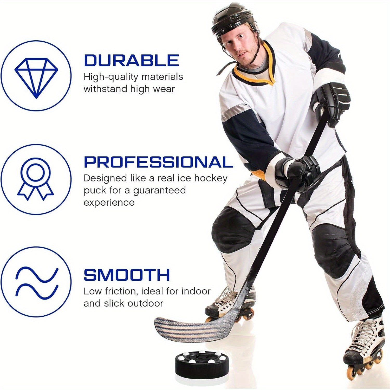 Functional Hockey Puck for Indoor and Outdoor Sport Training