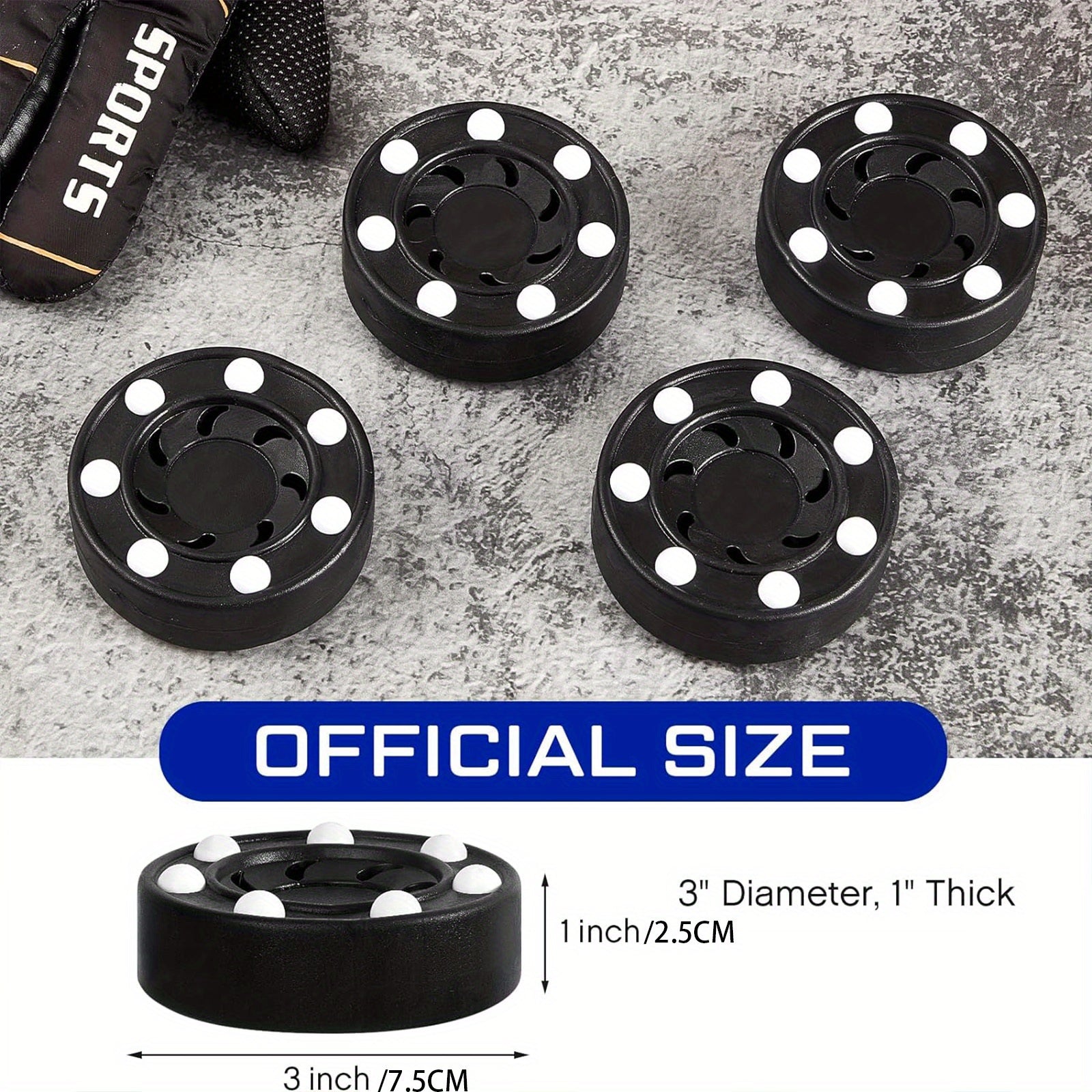 Functional Hockey Puck for Indoor and Outdoor Sport Training
