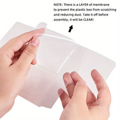 20 Pack Transparent PET Storage Boxes for Wedding Parties and Organization