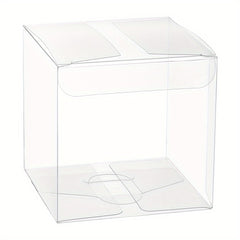 20 Pack Transparent PET Storage Boxes for Wedding Parties and Organization