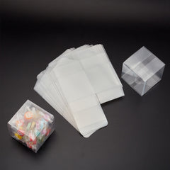 20 Pack Transparent PET Storage Boxes for Wedding Parties and Organization