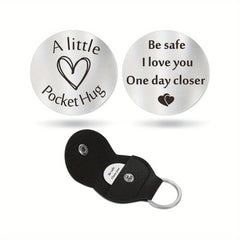 Stainless Steel Lucky Keychain for Men Women