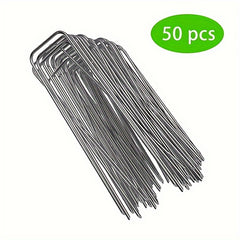 50-100pcs U-shaped Grassland Nails for Outdoor Gardening