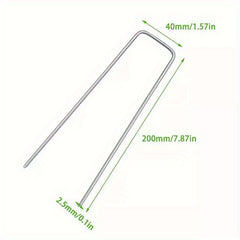 50-100pcs U-shaped Grassland Nails for Outdoor Gardening