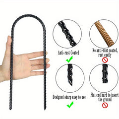 Trampoline Ground Nail Fixing Pile U-shaped Coated Steel Reinforcement