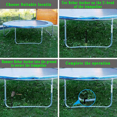 Trampoline Ground Nail Fixing Pile U-shaped Coated Steel Reinforcement