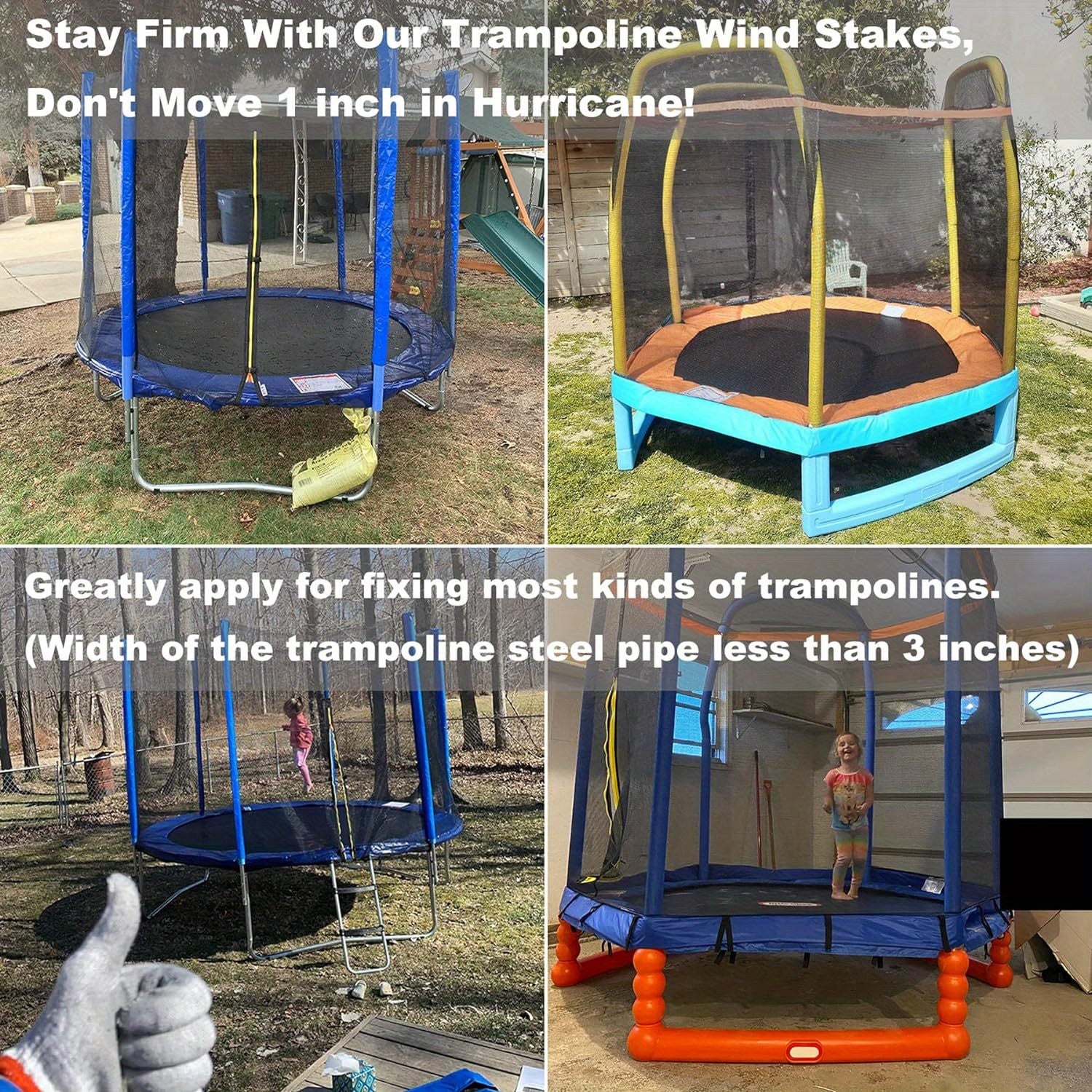 Trampoline Ground Nail Fixing Pile U-shaped Coated Steel Reinforcement