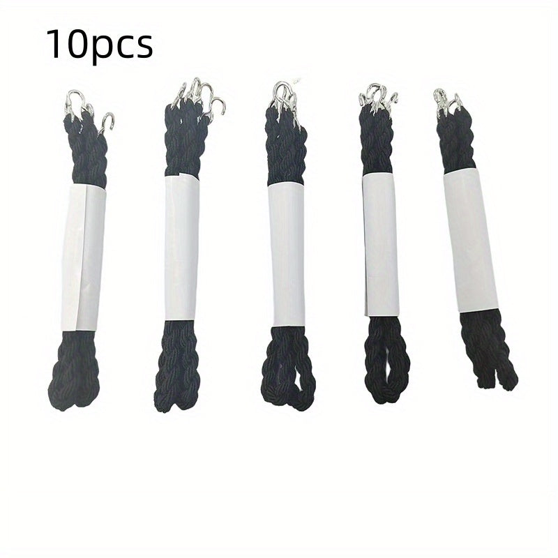 10pcs Elastic Boot Straps With Metal Hooks Camping Tools