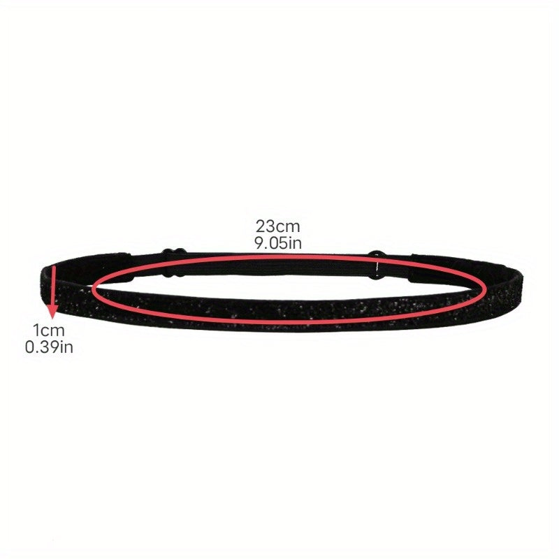 Kids Sequins Sports Hair Band Glitter Elastic Hair Band 1pc