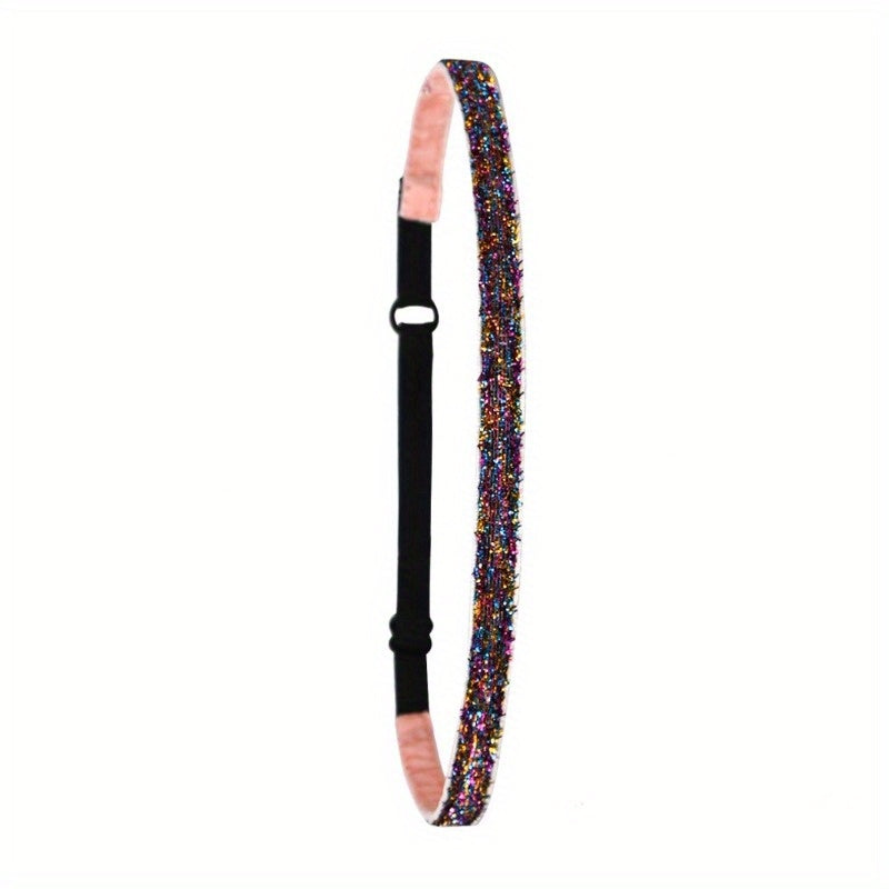 Kids Sequins Sports Hair Band Glitter Elastic Hair Band 1pc