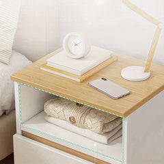 32cm Double Layer Single Drawer Bedside Table Modern Minimalist Storage Cabinet
