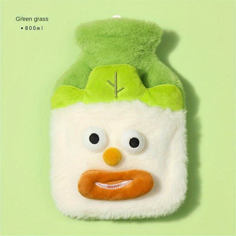 Funny Veggie Plush Hot Water Bottle for Winter, Explosion-proof, Thickened