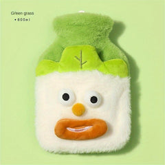Funny Veggie Plush Hot Water Bottle for Winter, Explosion-proof, Thickened