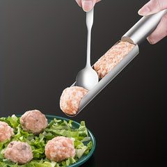 Stainless Steel Meatball Maker Nonstick Manual Scraper Kitchen Supplies