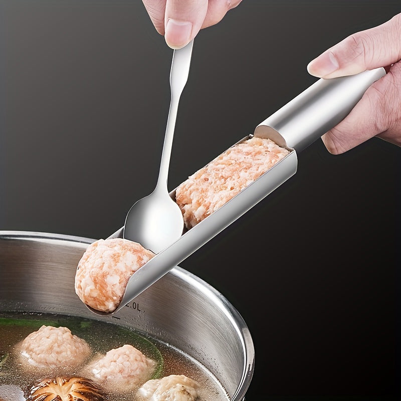 Stainless Steel Meatball Maker Nonstick Manual Scraper Kitchen Supplies