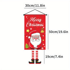 Santa Claus Garden Flag Christmas Yard Decoration Garden Decor Holiday Decor