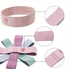 4pcs Non slip Elastic Yoga Resistance Rope for Hip Lifting Strength Training