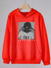 Girls Photo Print Hoodies Comfy Hooded Pullover Top With Pocket