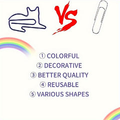 50pcs Cat Paper Clips Funny Bookmarks Scrapbook
