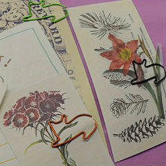 50pcs Cat Paper Clips Funny Bookmarks Scrapbook