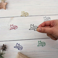 50pcs Cat Paper Clips Funny Bookmarks Scrapbook