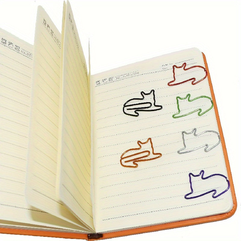 50pcs Cat Paper Clips Funny Bookmarks Scrapbook