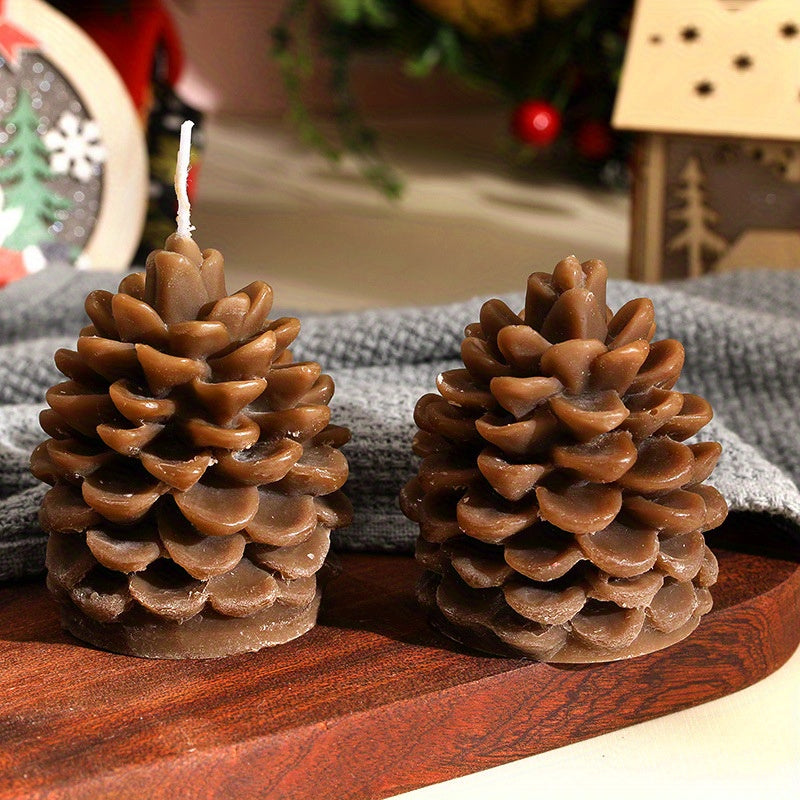 Christmas Pine Cone Candle - Home Scented Candle for Camping & Yoga