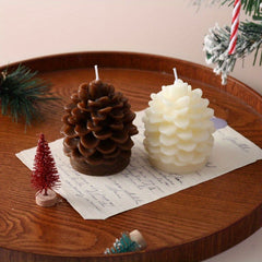 Christmas Pine Cone Candle - Home Scented Candle for Camping & Yoga