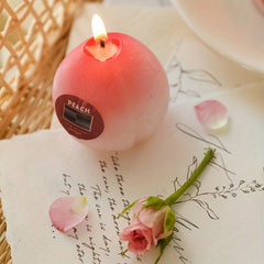 Peach Scented Candle for Women Birthday Gift