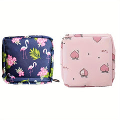 2pcs Sanitary Napkin Storage Bag Portable Storage Bag Cosmetic Organizer
