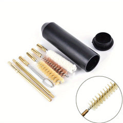 7pcs Portable Cleaning Kit Rod Brass Bristles Brush For Cal 38 357 9mm