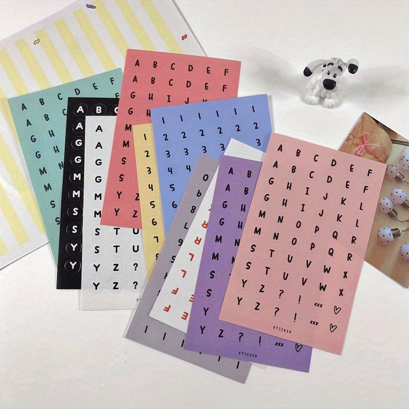 Customizable Number and Letter Label Stickers, Organize with Ease