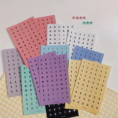 Customizable Number and Letter Label Stickers, Organize with Ease