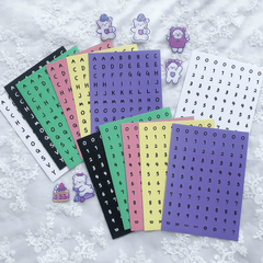 Customizable Number and Letter Label Stickers, Organize with Ease