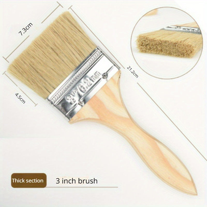 4pcs Multifunctional Hair Brush Real Animal Bristle Brush