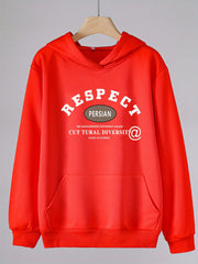 RESPECT Girls Hooded Sweatshirt With Pocket