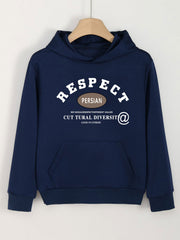 RESPECT Girls Hooded Sweatshirt With Pocket