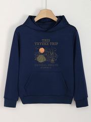 Camping Trip Graphic Hoodies Girls Comfy Hooded Sweatshirt With Pocket
