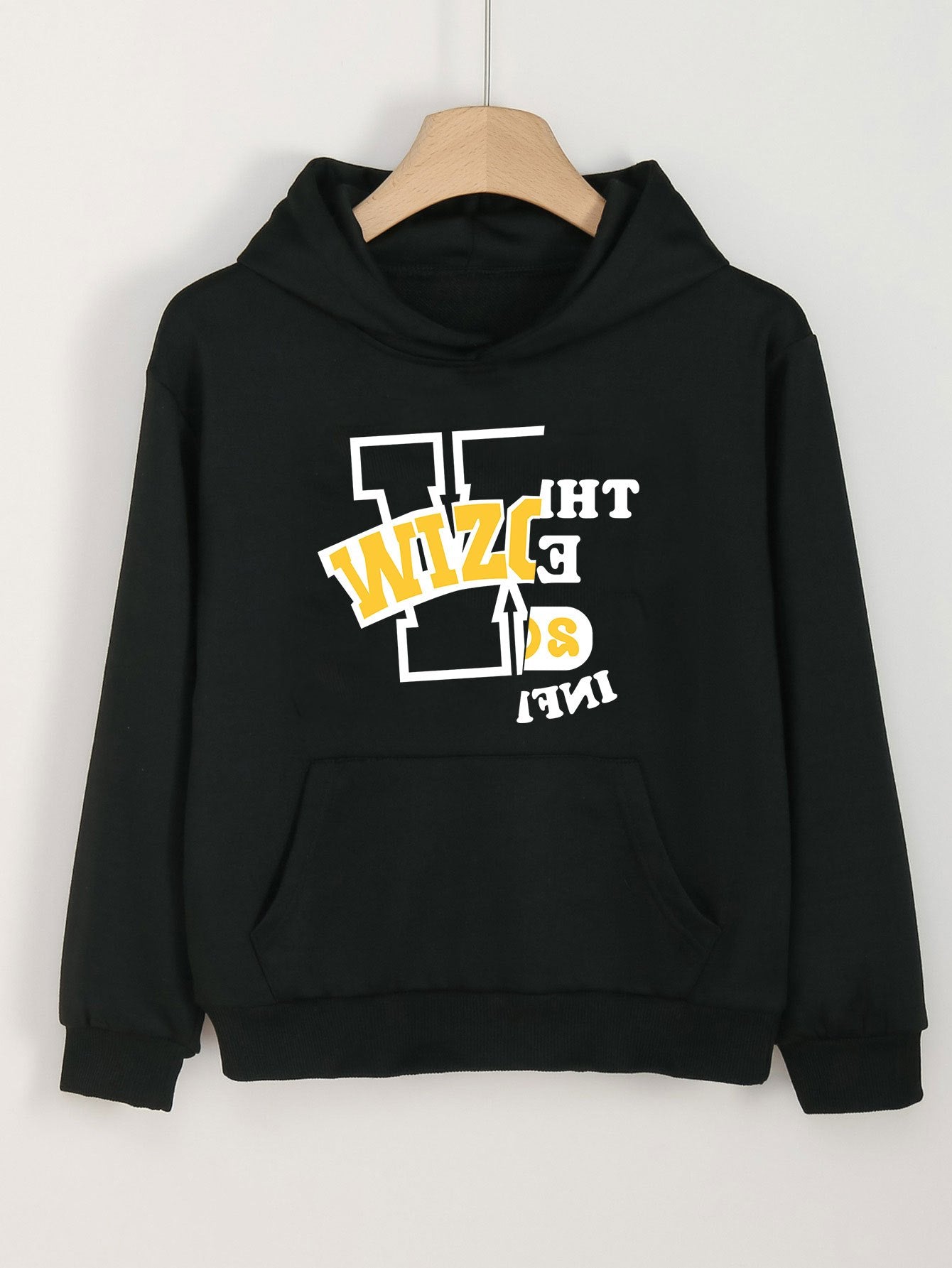 Letter Graphic Hoodies Girls Comfy Hooded Sweatshirt - Spring Fall Sports