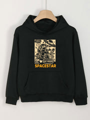 Astronaut Kitty Hoodie Girls Sweatshirt Spring Fall Sports Gift
