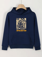 Astronaut Kitty Hoodie Girls Sweatshirt Spring Fall Sports Gift