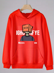 Box Head Man Graphic Hoodies Girls Comfy Hooded Sweatshirt With Pocket