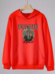 Elephant Boy Graphic Hoodies Girls Comfy Hooded Sweatshirt With Pocket