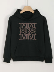 Girls Letter Graphic Hoodie Comfy Hooded Sweatshirt Spring Fall
