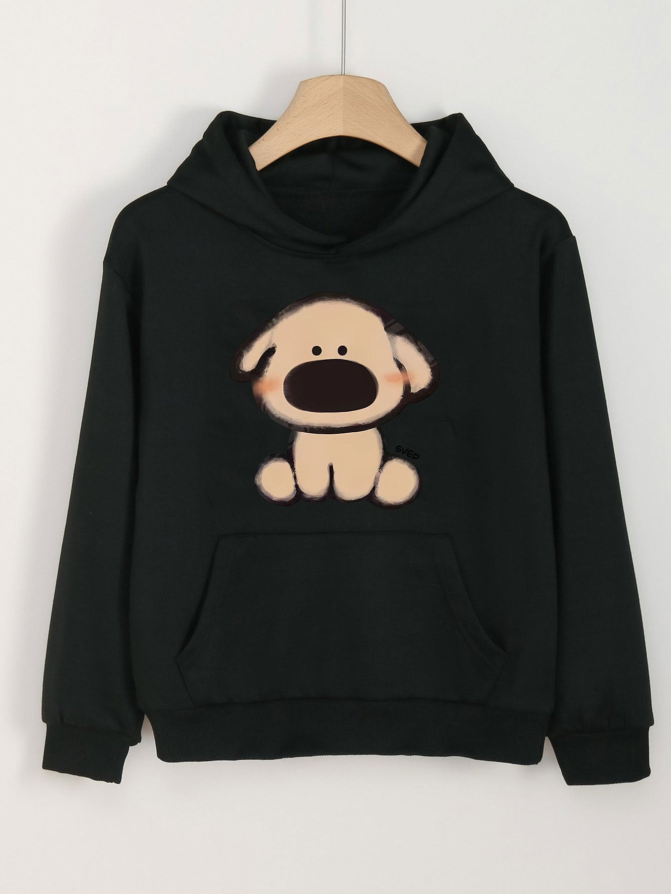 Adorable Puppy Hoodie Girls Comfy Sweatshirt Spring Fall Gift