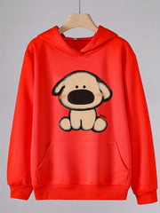 Adorable Puppy Hoodie Girls Comfy Sweatshirt Spring Fall Gift